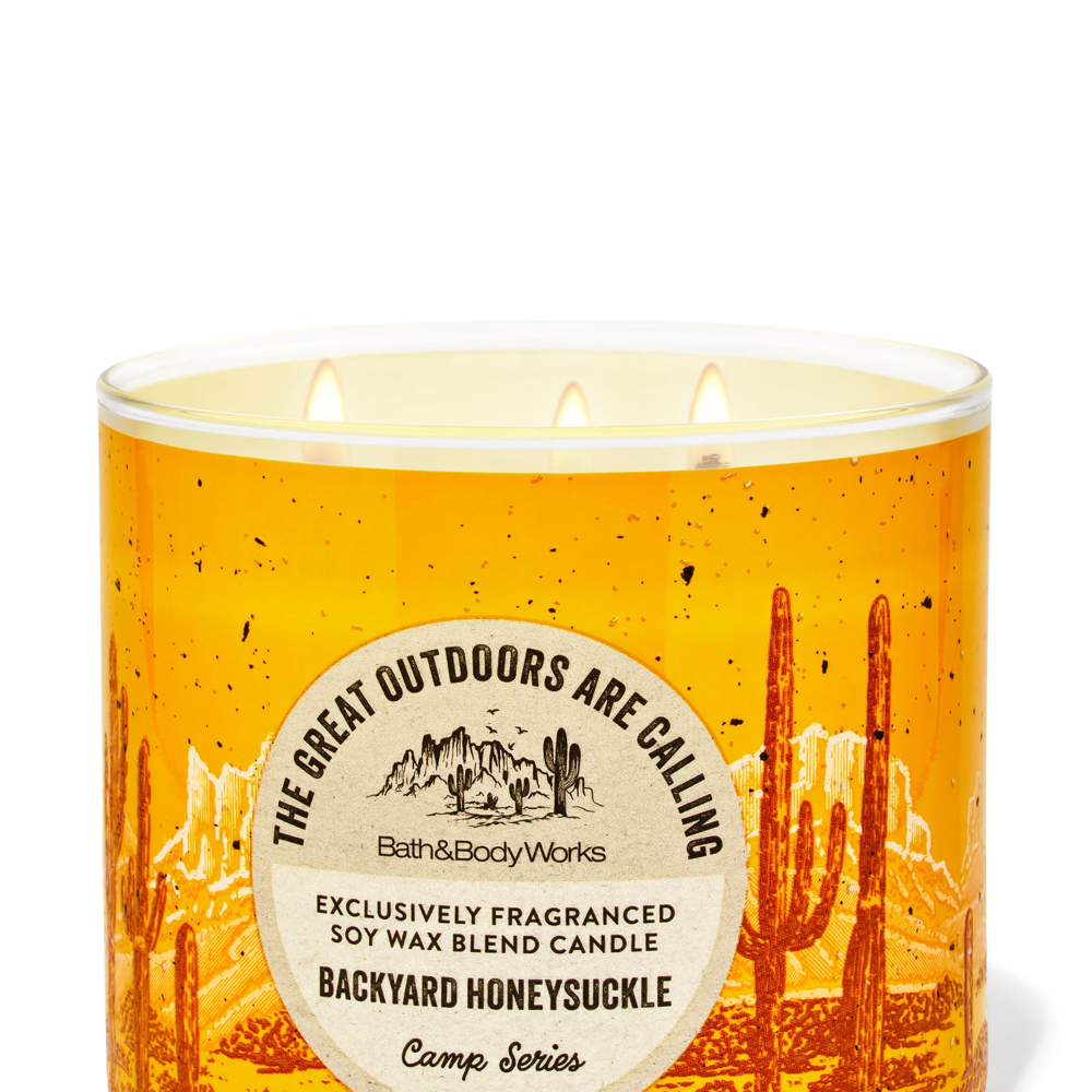 Backyard Honeysuckle 3 Wick Candle