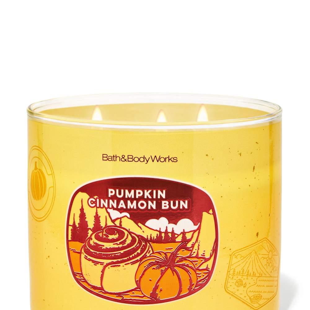 Pumpkin Cinnamon Bun 3 Wick Candle