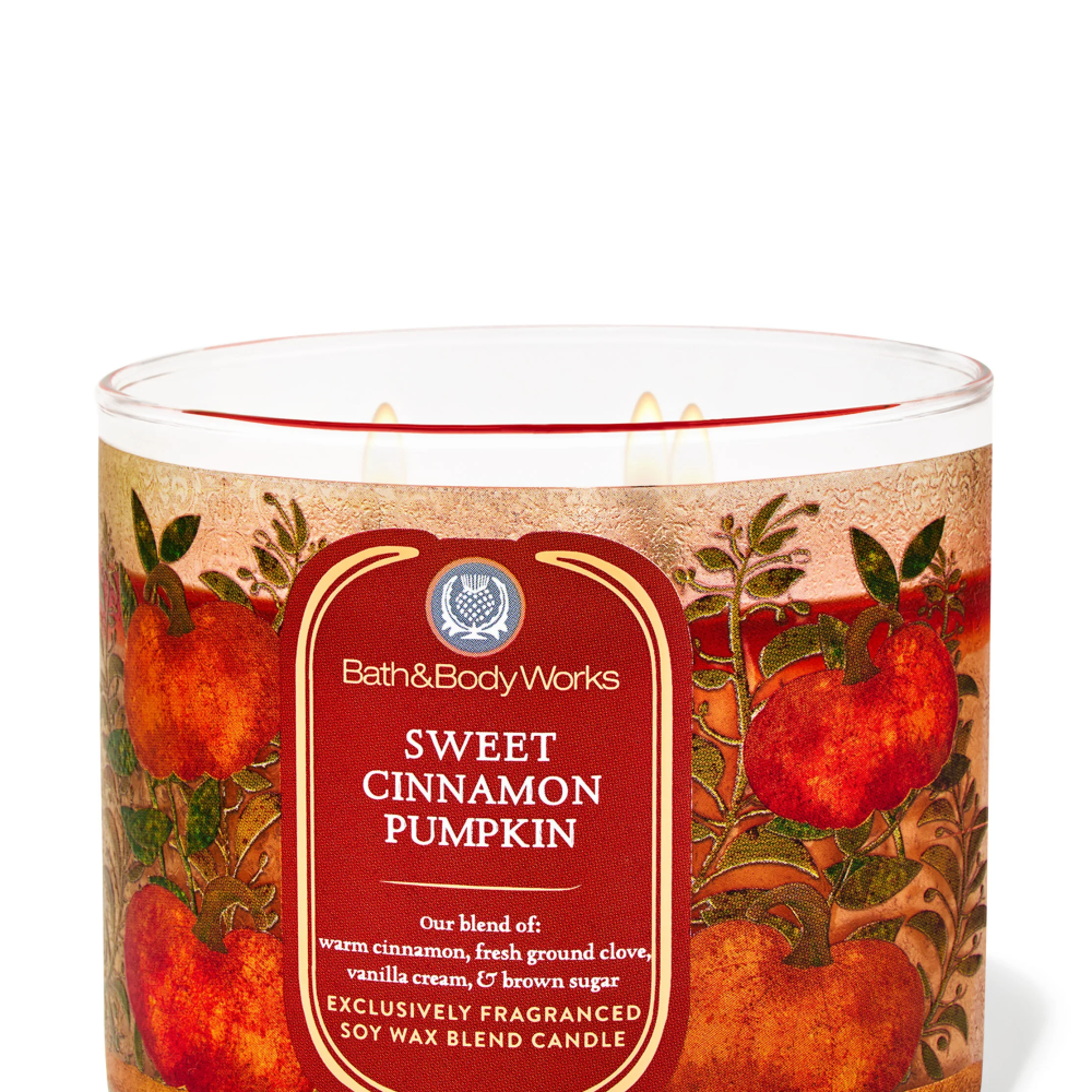 Sweet Cinnamon Pumpkin 3 Wick Candle