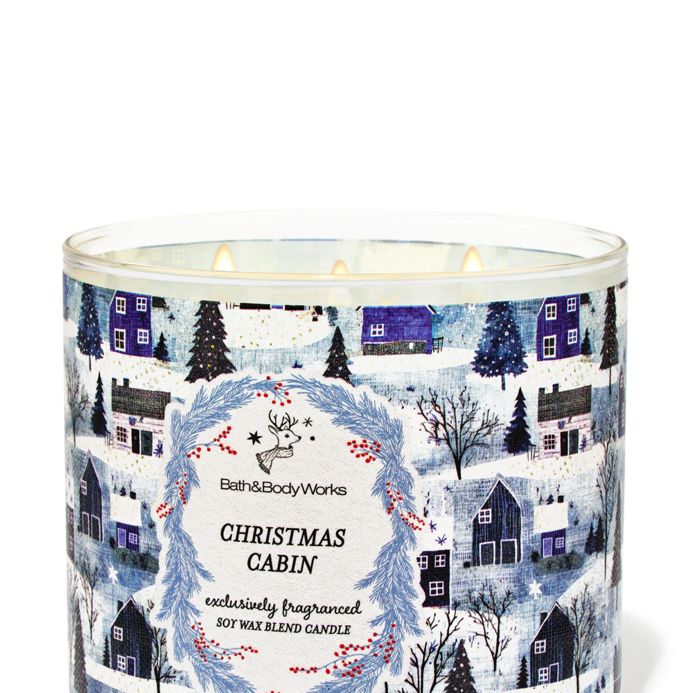 Christmas Cabin 3 Wick Candle
