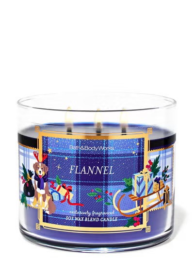 Flannel 3-Wick Candle