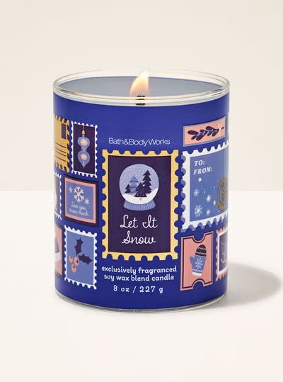Let It Snow Single Wick Candle