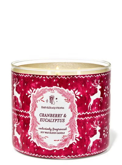 Eucalyptus & Cranberry 3-Wick Candle