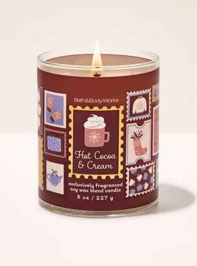 Hot Cocoa & Cream Single Wick Candle