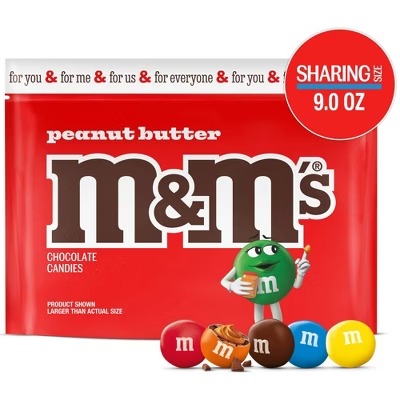M&MS PEANUT BUTTER 9OZ