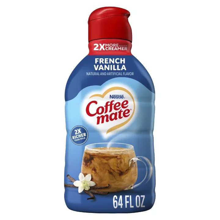 coffee mate french vanilla 64oz