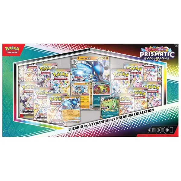 Prismatic evolution lucario ex & tyrant collection
